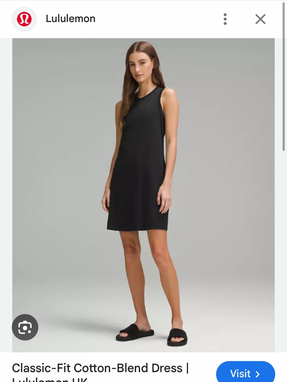 lululemon NWT Classic-Fit cotton blend dress size 6